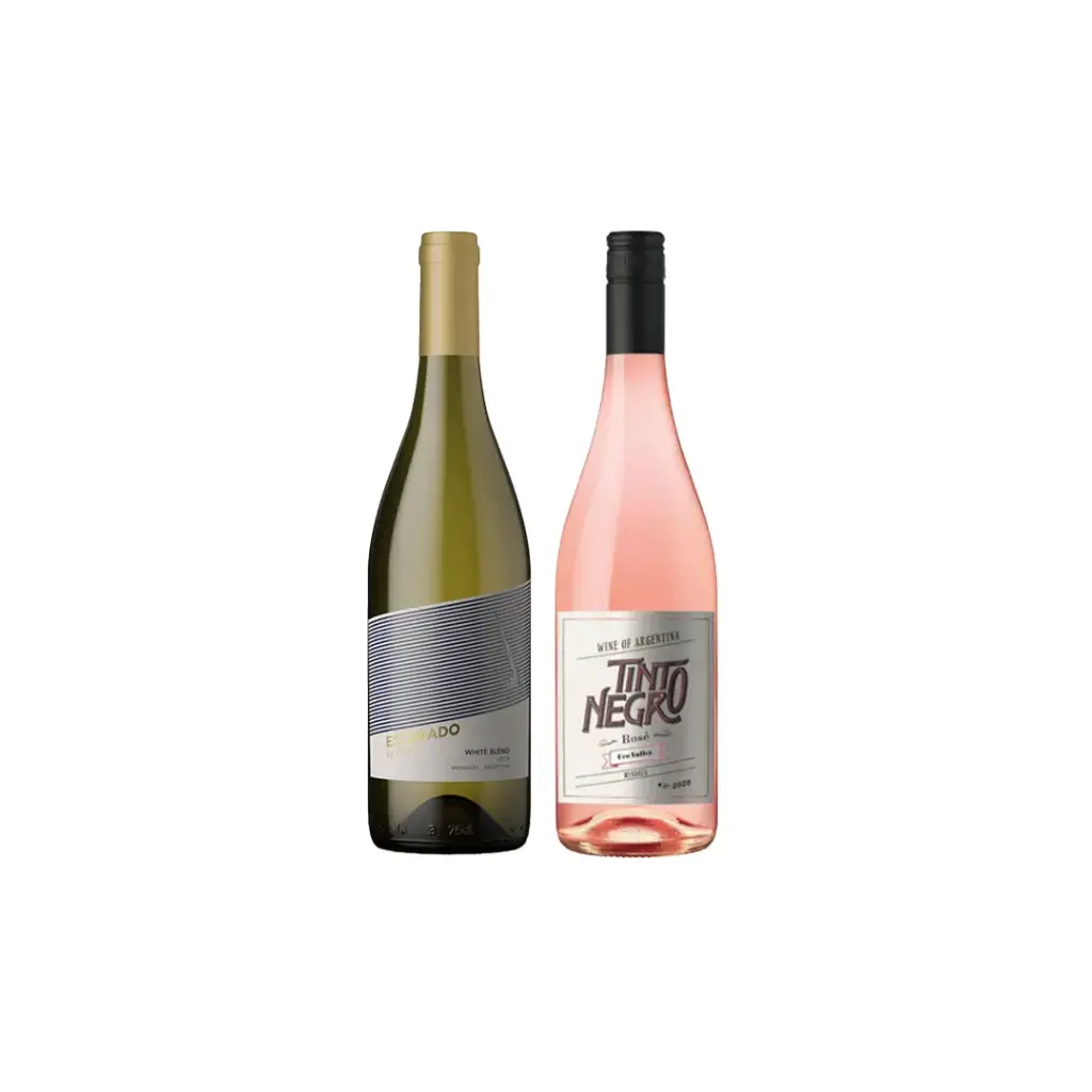 COMBO ANAIA ESCORADO WHITE BLEND + TINTO NEGRO ROSE