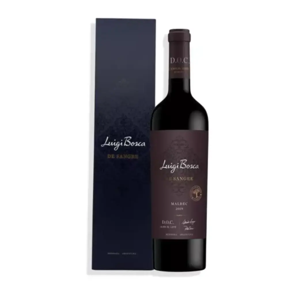 LUIGI BOSCA DE SANGRE MALBEC DOC ESTUCHE CARTON 750ml