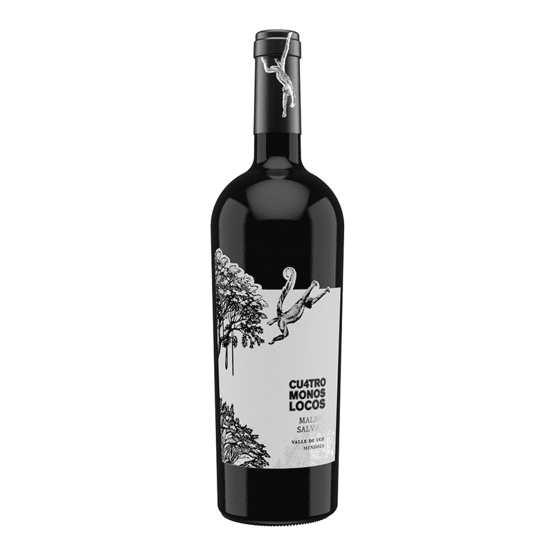 CUATRO MONOS LOCOS | MALBEC | 750 ML | VINO