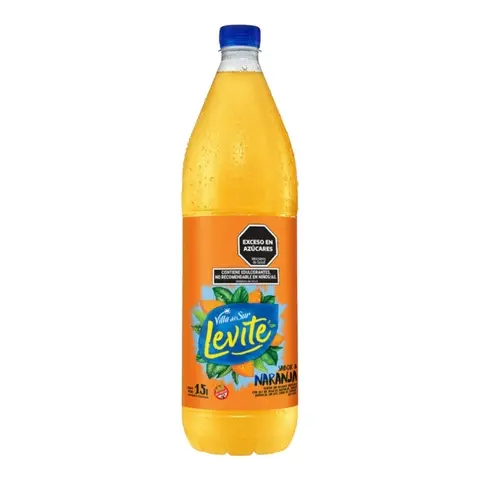 LEVITE | CERO NARANJA | 1.5 LTS | AGUA SABORIZADA