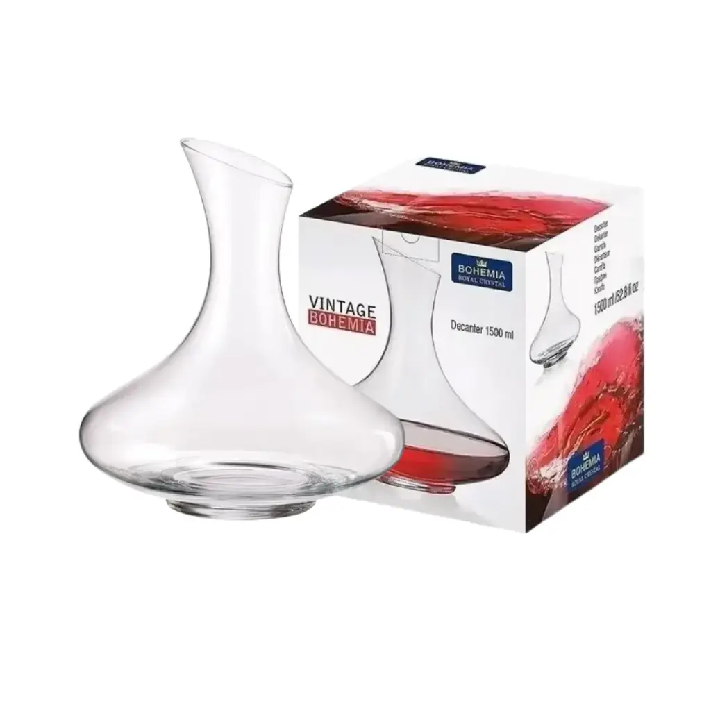 DECANTADOR OBLICUO BOHEMIA CRYSTAL 1500ml.